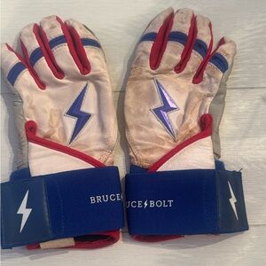 Bruce Bolt Long Cuff Batting Gloves
